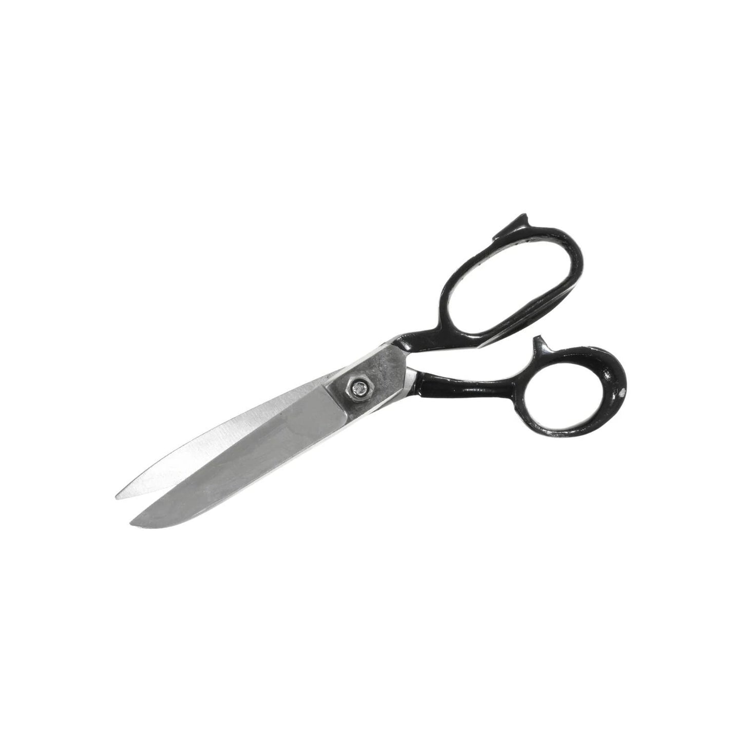 Tijeras para sastre de 8 pulgadas con mangos negros y hojas de acero, ideales para cortar tela