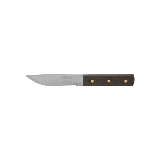 Cuchillo 4" liso mango de madera Lobo 251-04
