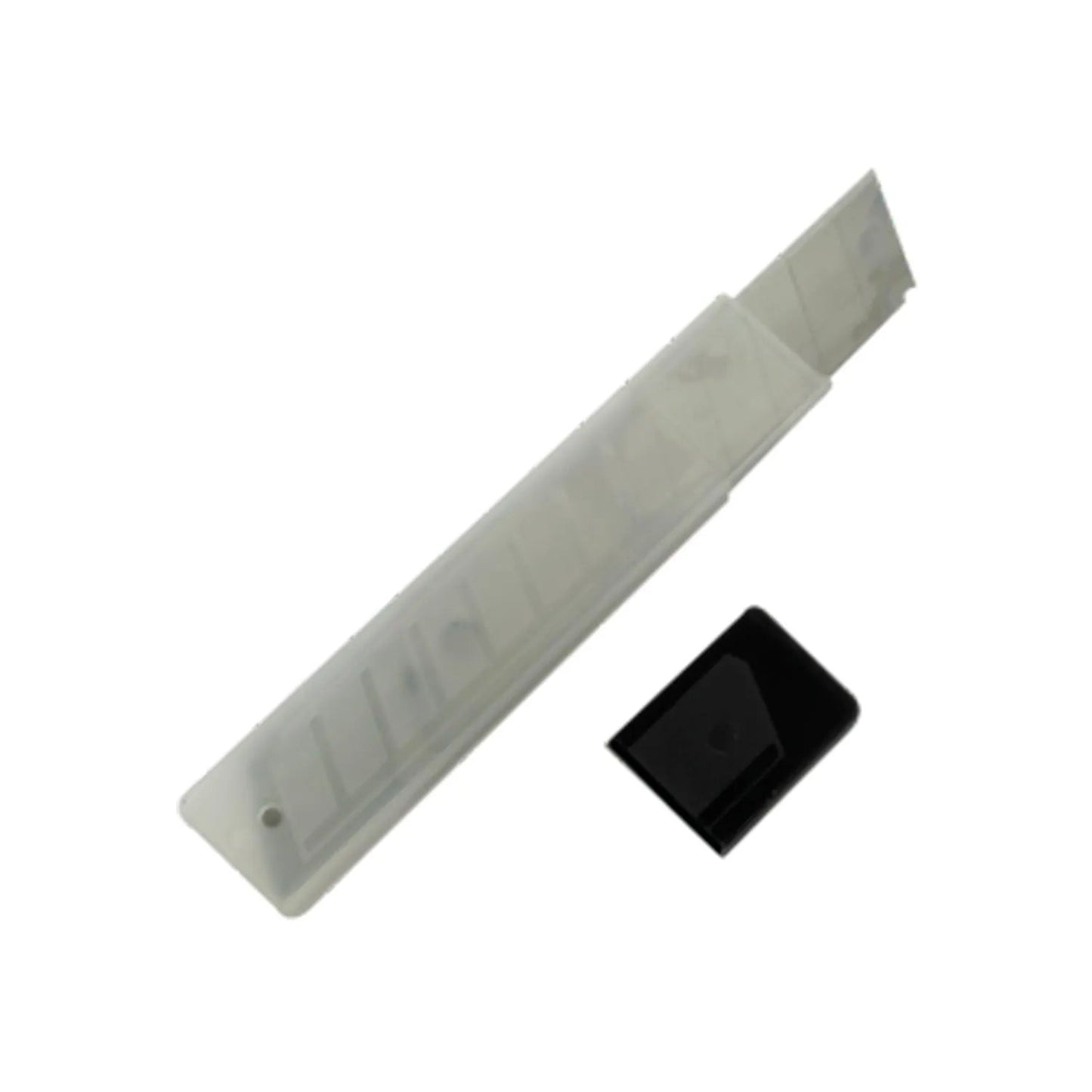 Repuesto de cuchillas segmentadas para cúter grande, dispensador transparente de hojas de navaja