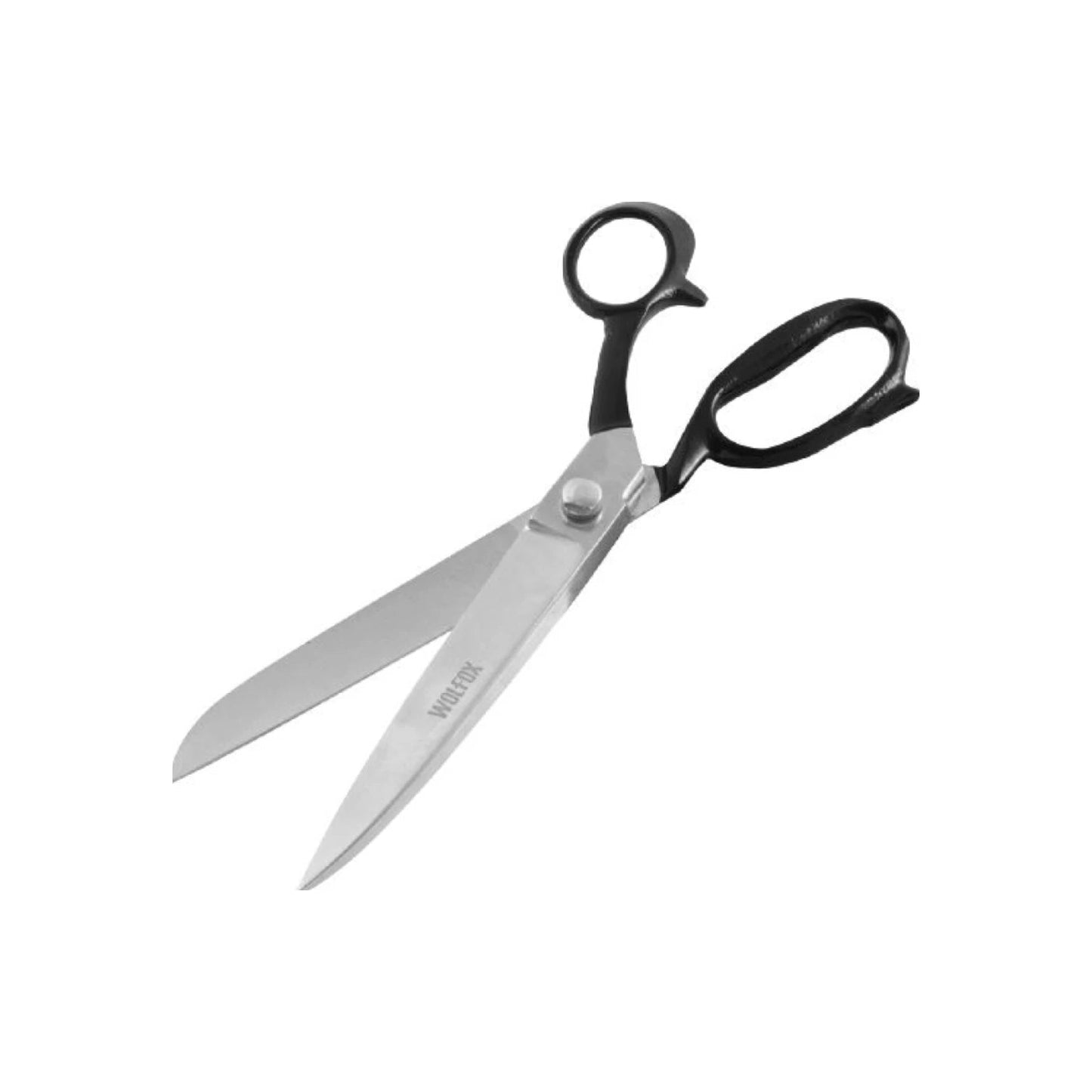 Tijera de sastre WOLFCOX 12 pulgadas de acero con mangos negros ergonómicos para corte de tela profesional