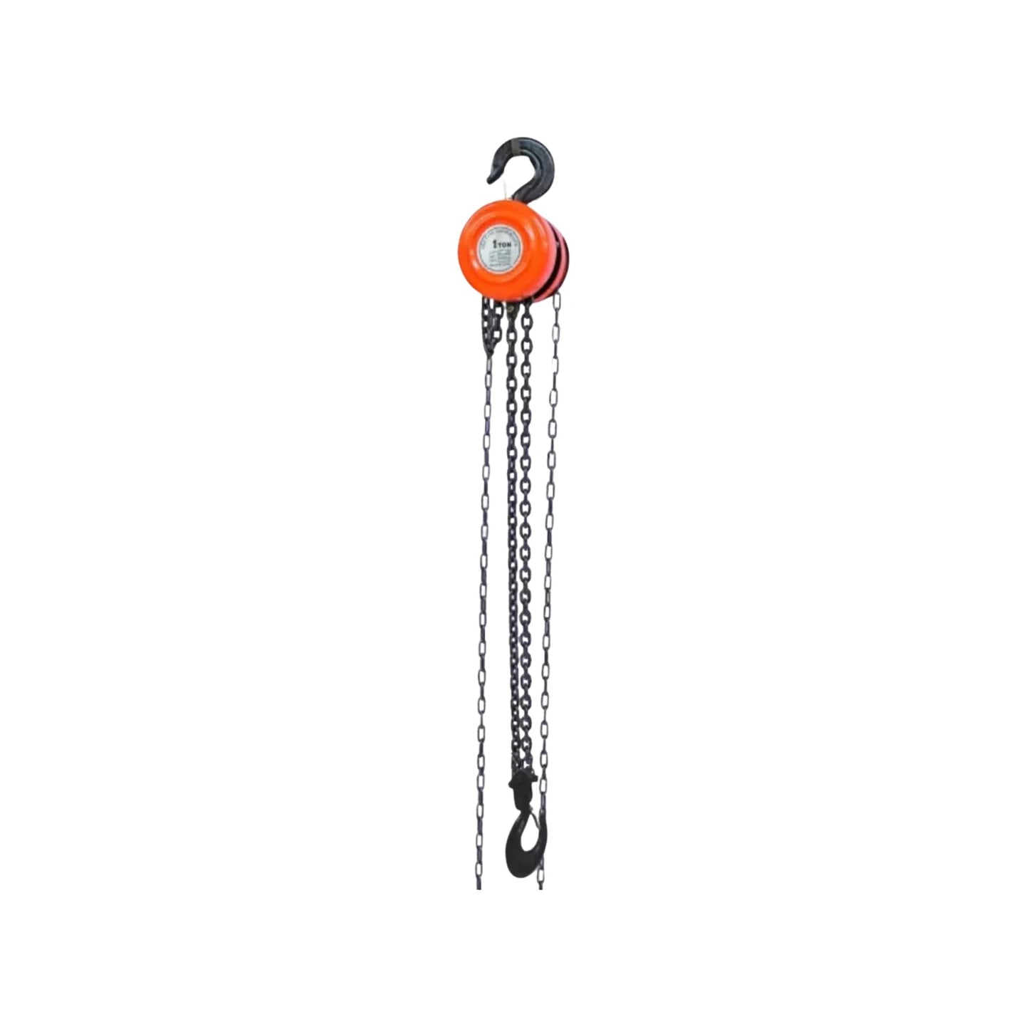 Garrucha de cadena manual naranja 1 tonelada, polipasto para elevación de carga industrial