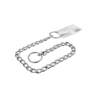 Cadena de castigo metálica para perro 2.5mm x 40cm con argollas cromadas