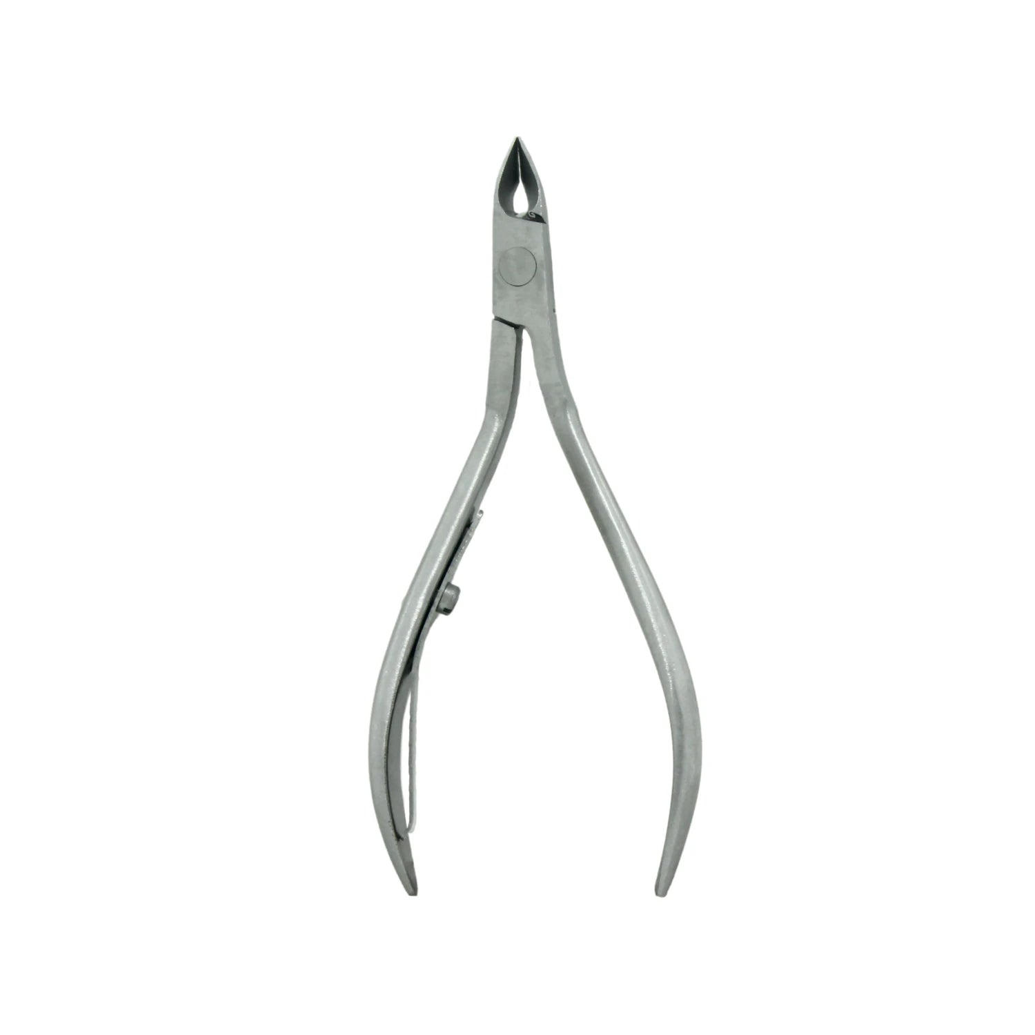 Alicate de manicure 3.8" para cutículas, de acero inoxidable con filo recto y puntas finas