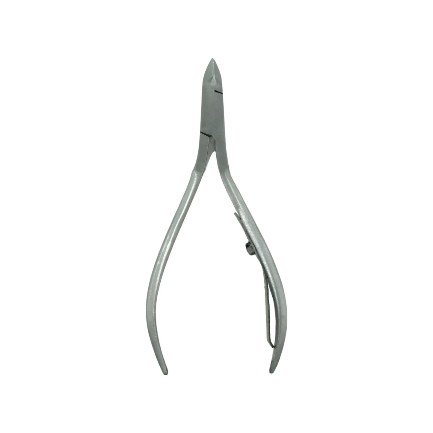 Alicate de manicure profesional de acero inoxidable, punta recta para cutículas y uñas