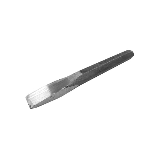Cincel plano de acero forjado profesional, herramienta manual para metalistería y albañilería.