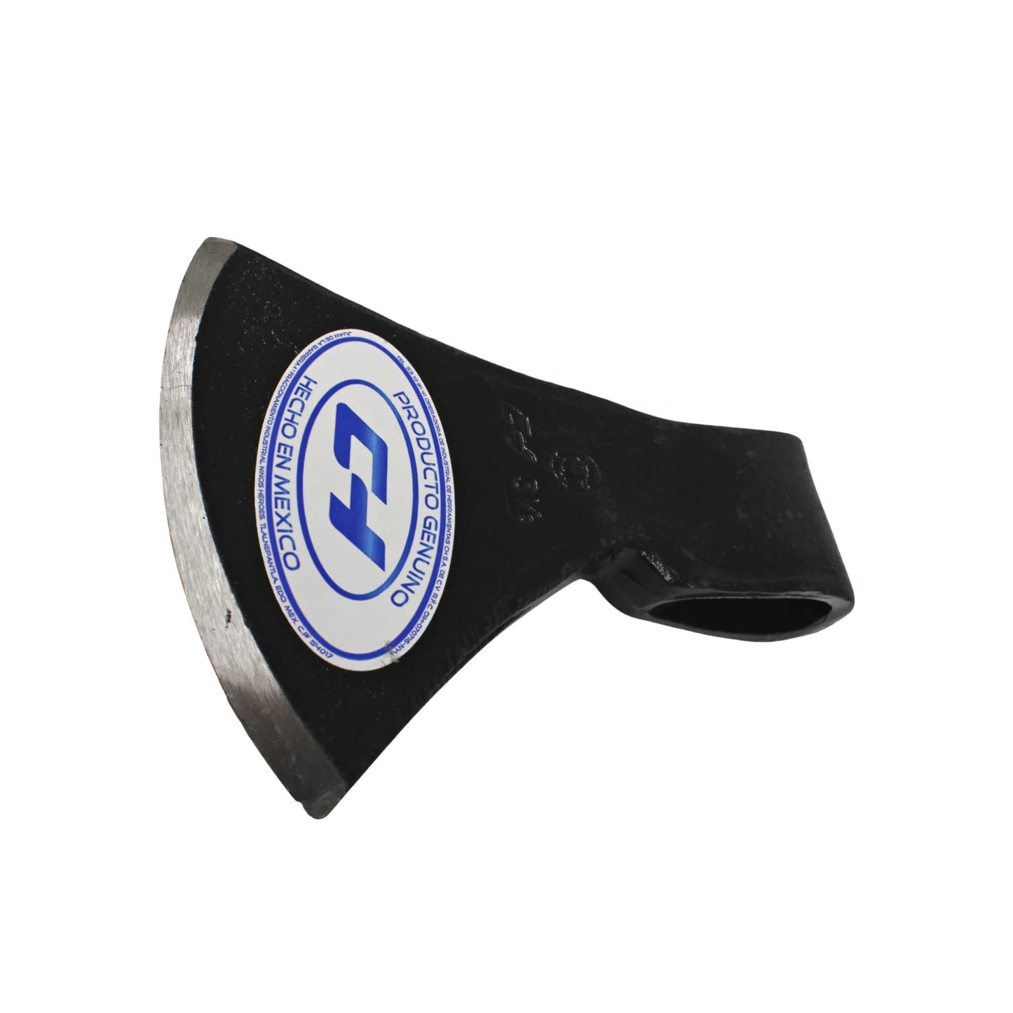 Hacha de 3 libras labor entera sin mango, negra con filo pulido, marca F1, hecha en México