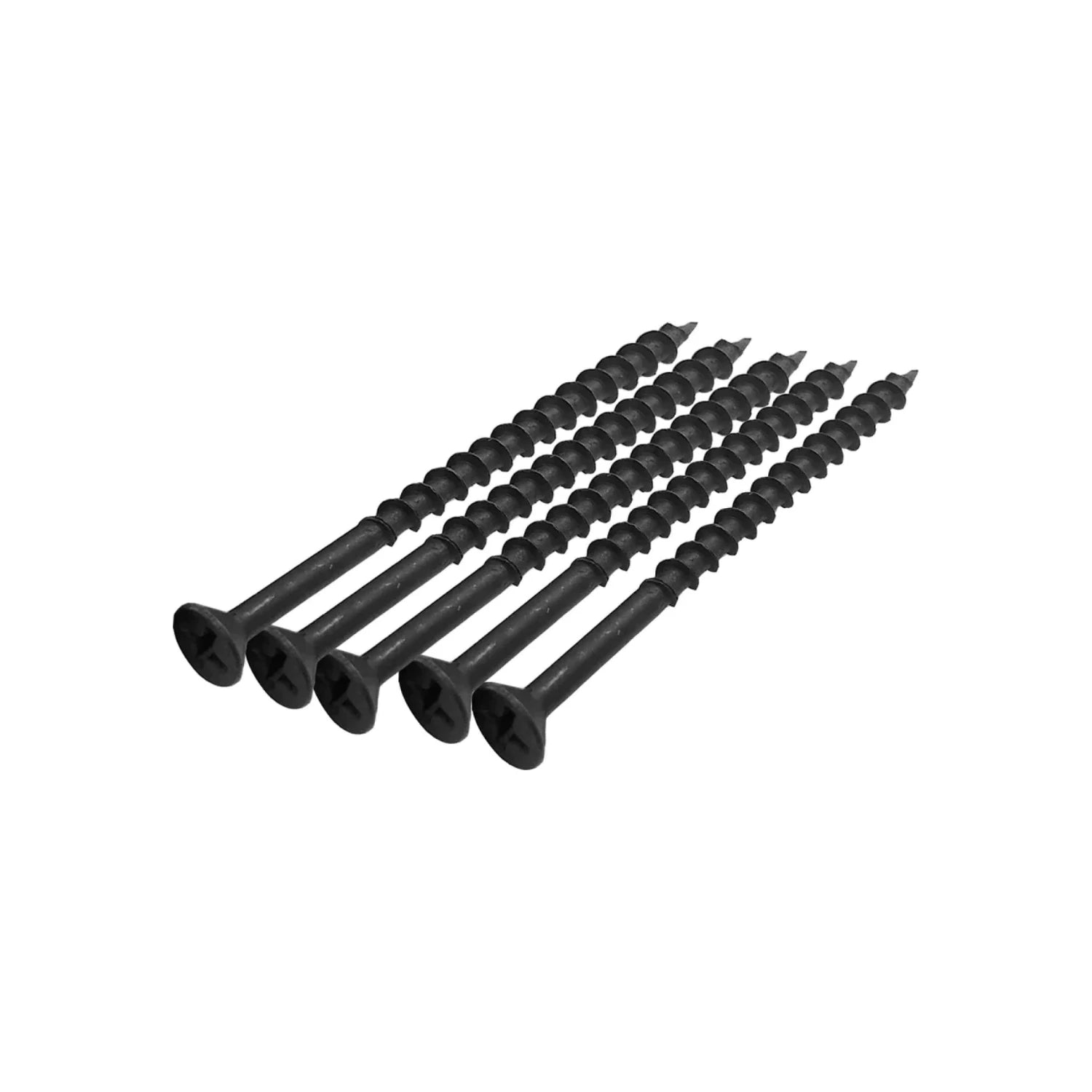 Pijas Phillips negras para madera y tablaroca, tornillos de rosca gruesa y cabeza de corneta
