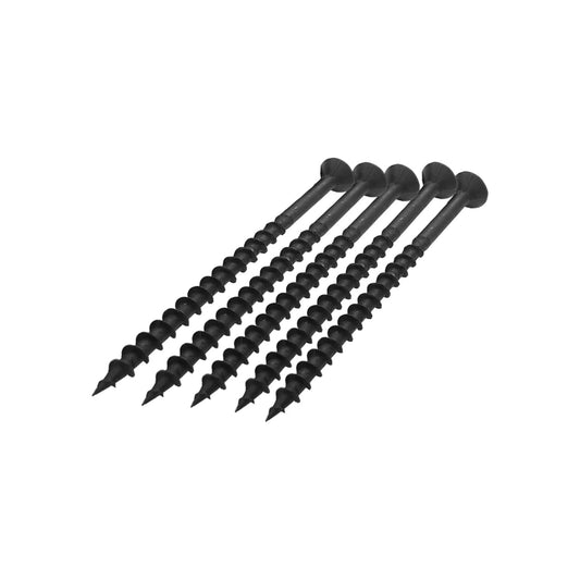 Pijas para madera negras Phillips rosca gruesa 8x3 pulgadas