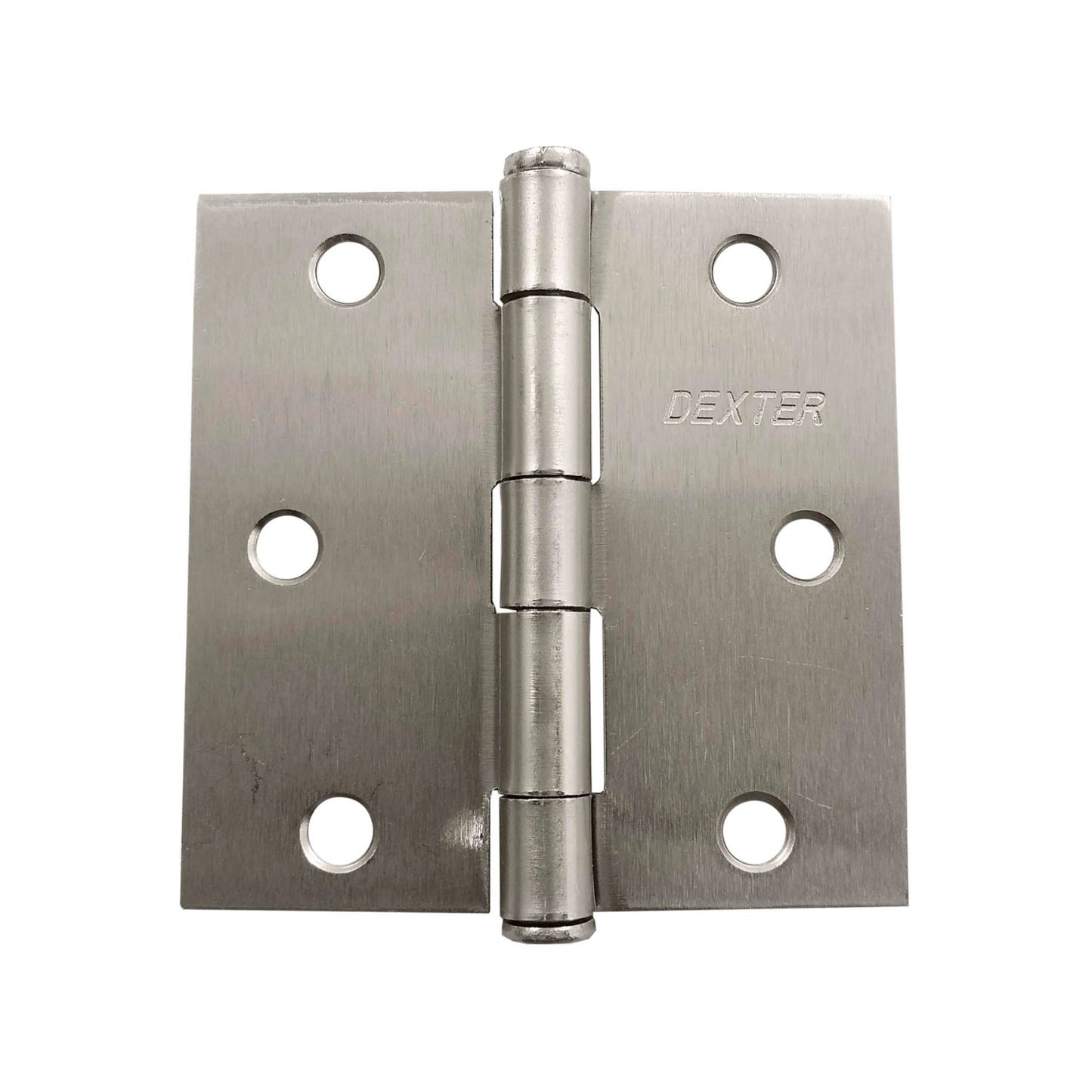 Bisagra de puerta Dexter niquelada 3x3 pulgadas acabado satinado