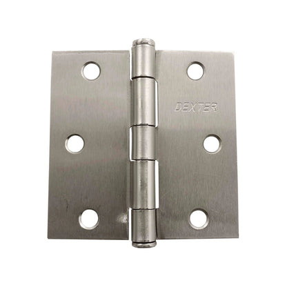 Bisagra de puerta Dexter niquelada 3x3 pulgadas acabado satinado