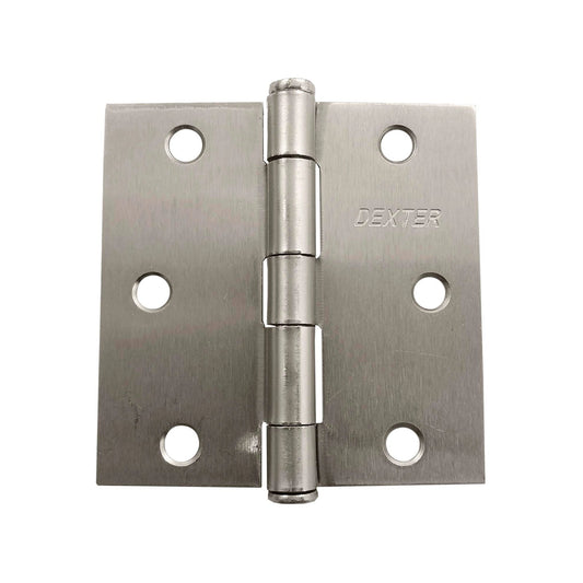 Bisagra de puerta Dexter niquelada 3x3 pulgadas acabado satinado