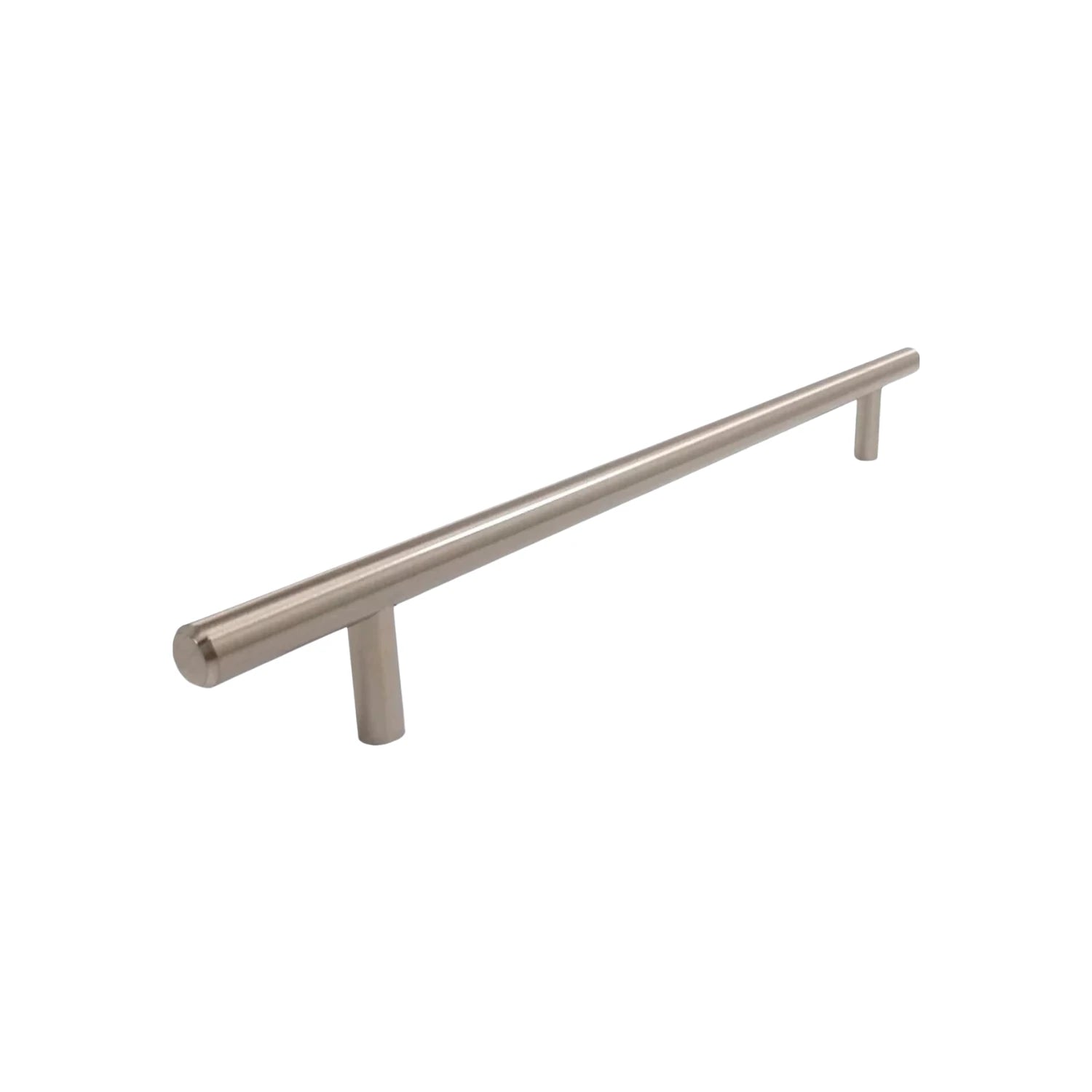 Tirador moderno de barra 256mm para cajones o puertas, acero níquel satinado