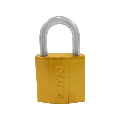 Candado 25 mm gancho corto dorado Dexter 16910