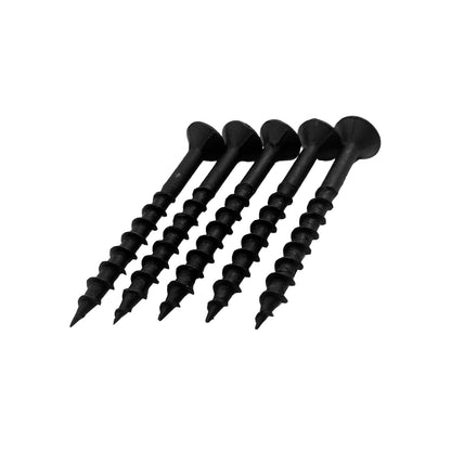 Pijas Phillips negras de rosca gruesa para madera y tablaroca