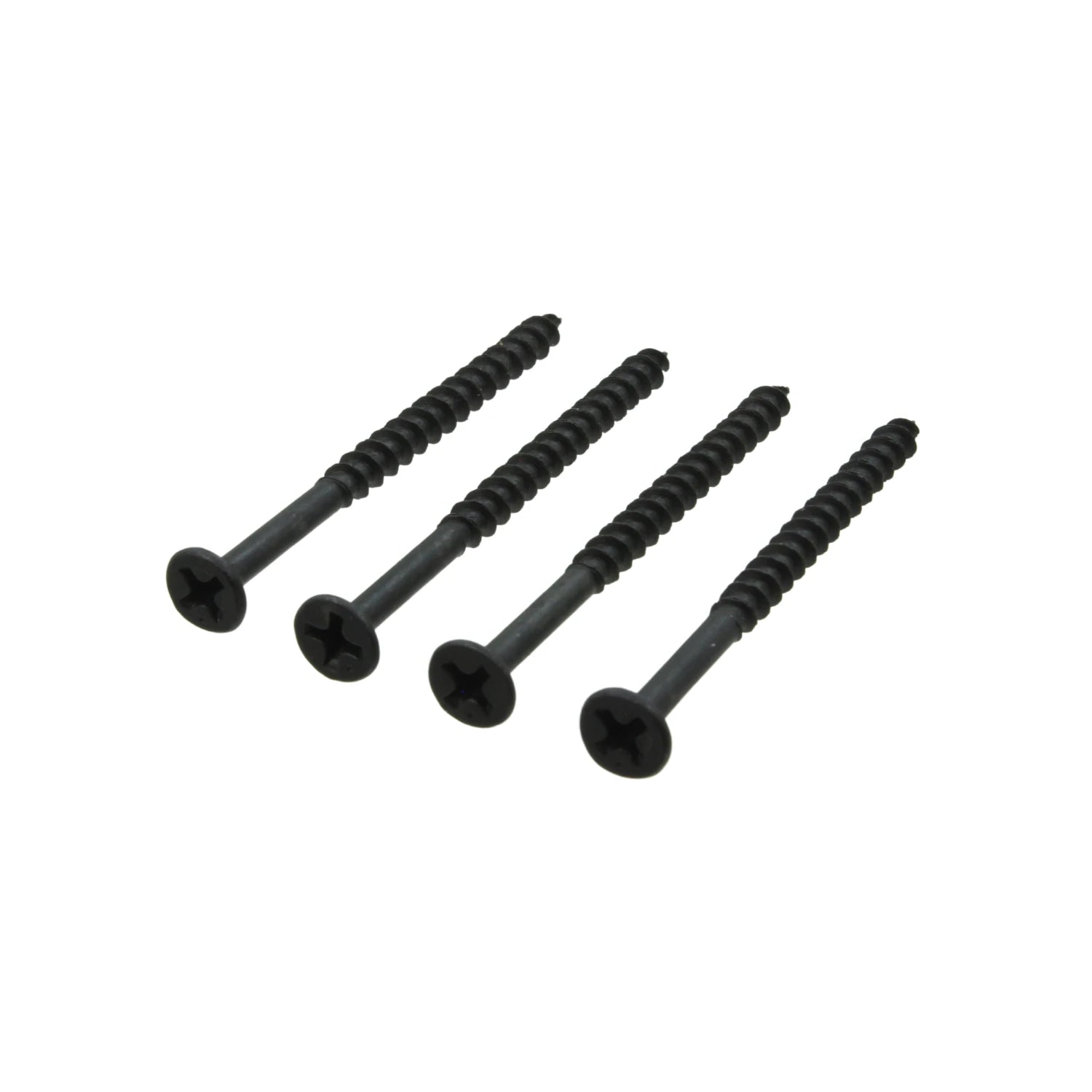 Pijas negras Phillips para madera, cabeza avellanada, rosca gruesa para fijación segura