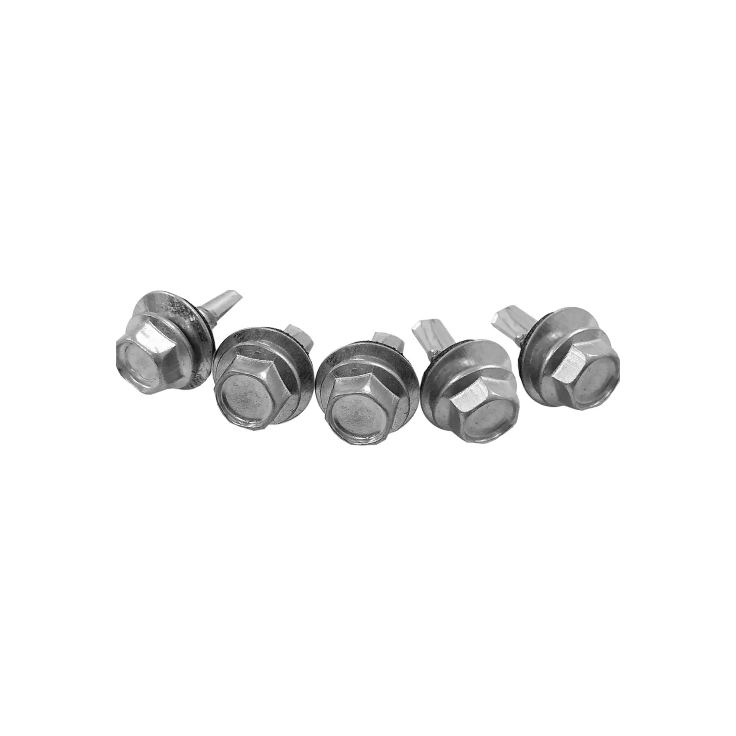 Tornillos autoperforantes punta de broca cabeza hexagonal con arandela integrada metálicos