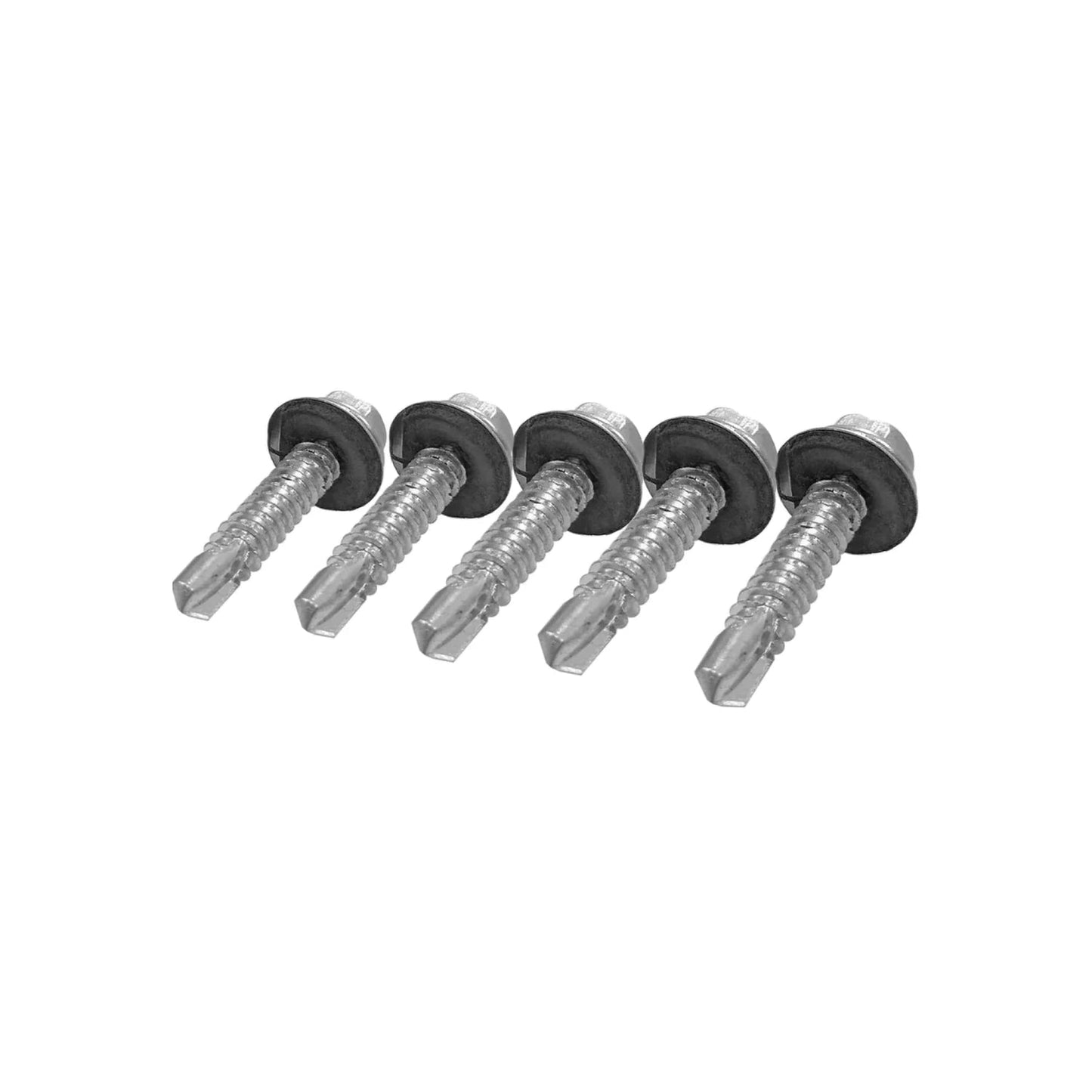 Tornillos autoperforantes punta de broca cabeza hexagonal con arandela de sellado para metal galvanizado