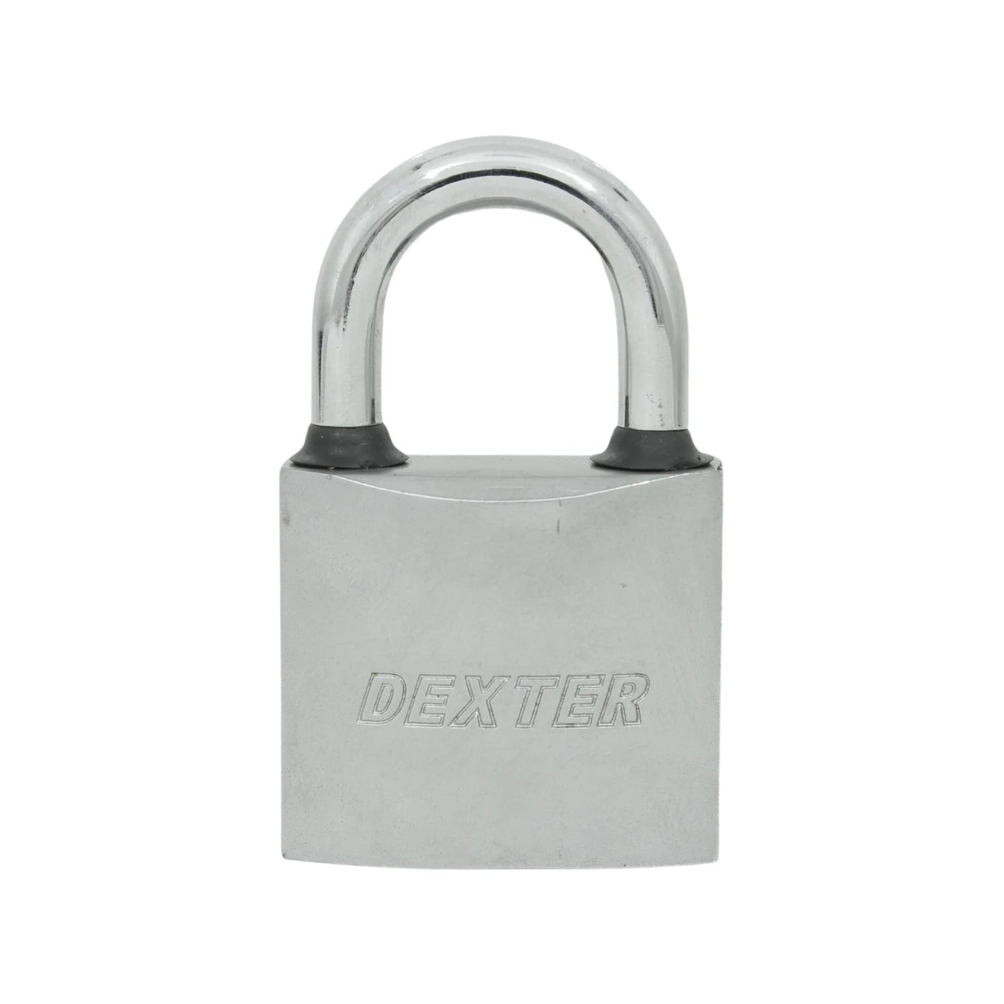 Candado de seguridad Dexter 40mm plateado, con gancho corto y cuerpo resistente