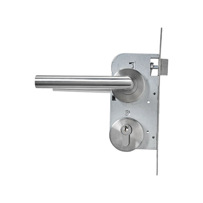 Cerradura/Chapa para recámara de manija cromo mate Dexter 6501 deluxe