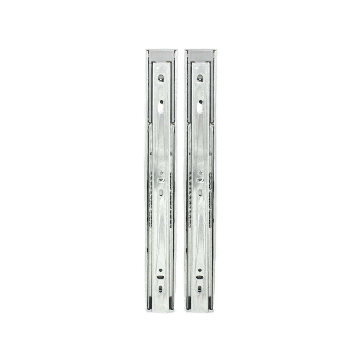 Correderas de cajón metálicas de 35 cm, extensión completa con rodamientos, 2 piezas
