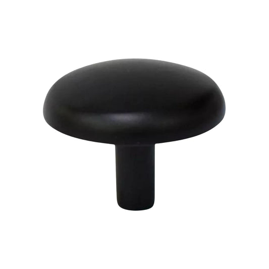 Jaladera botón negra, perilla redonda para mueble de cocina, armario o cajón, estilo moderno.