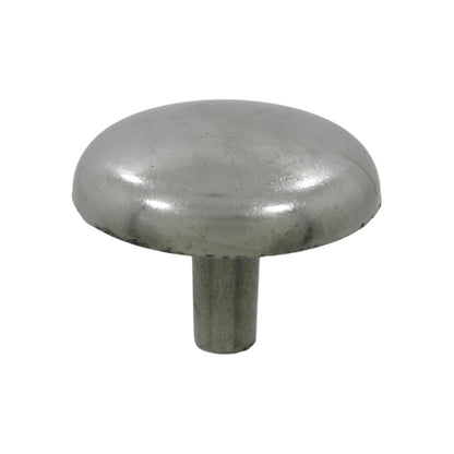 Jaladera botón níquel satinado para gabinete