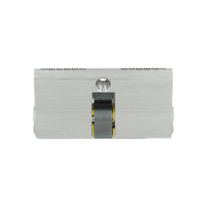 Cilindro de cerradura de seguridad europeo 60mm doble entrada plateado para puertas de metal