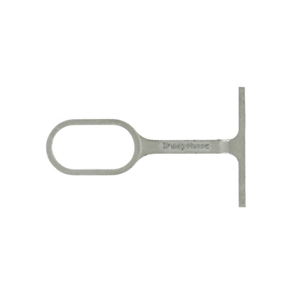 Soporte Handy Home de níquel para tubo ovalado, herraje de clóset