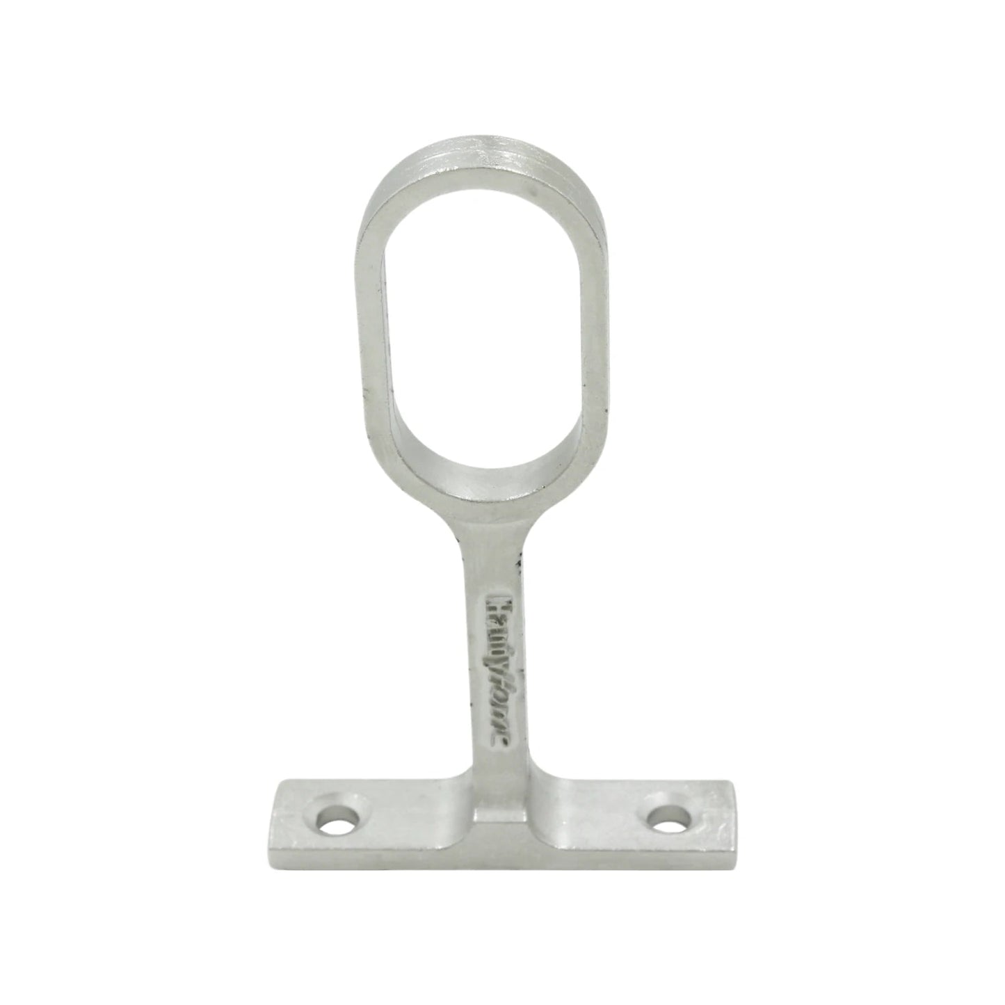 Soporte para tubo ovalado Handy Home de níquel, plateado, para barras de clóset y organización