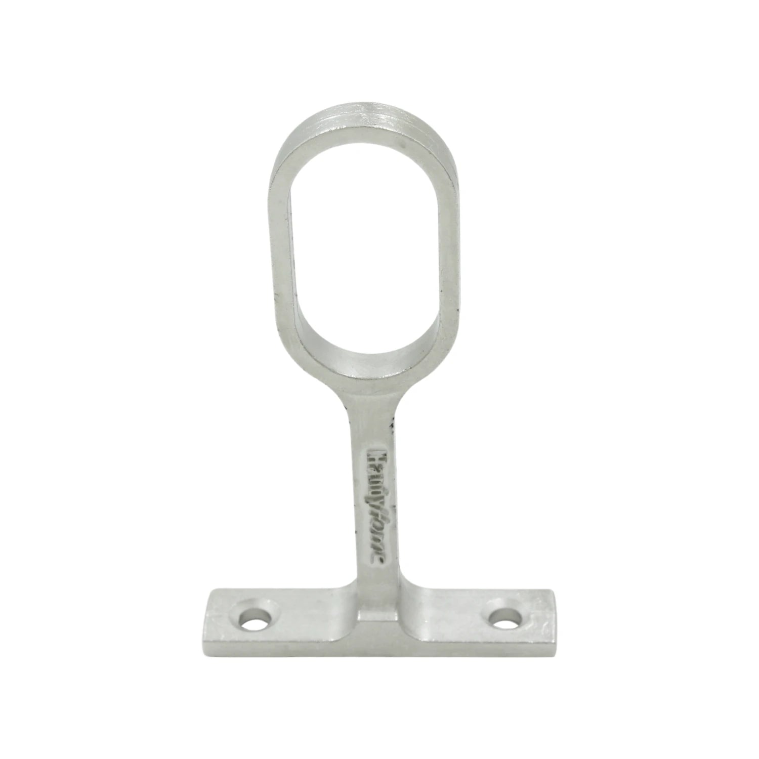 Soporte para tubo ovalado Handy Home de níquel, plateado, para barras de clóset y organización