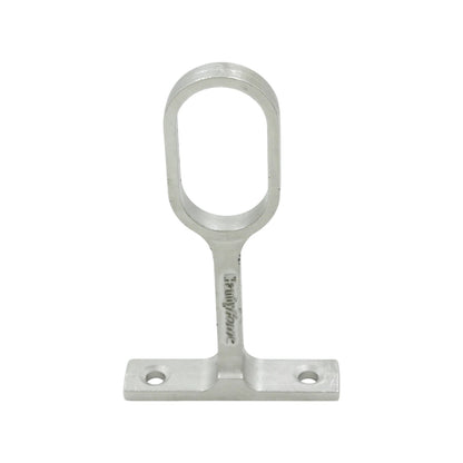 Soporte para tubo ovalado Handy Home de níquel, plateado, para barras de clóset y organización