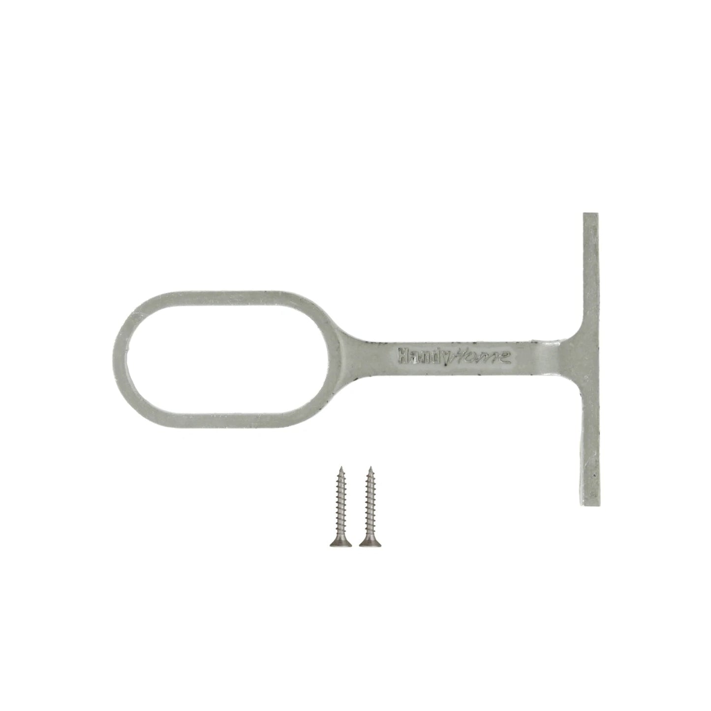 Soporte níquel Handy Home para tubo ovalado con tornillos, herraje de ferretería para barra de armario