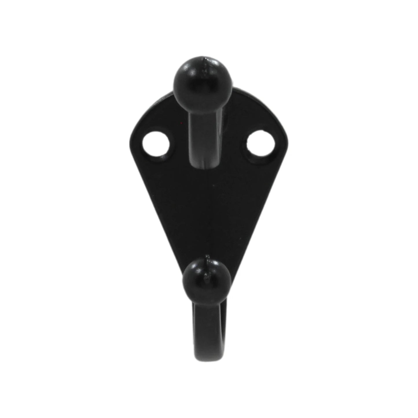 Perchero gancho doble negro para pared, estilo moderno, ideal para sombreros, abrigos y ropa