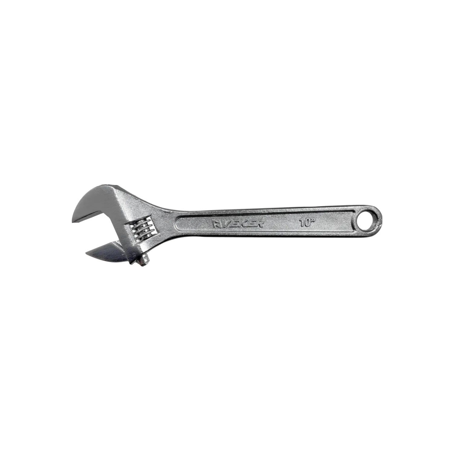Llave inglesa ajustable 10 pulgadas marca FIVEXER acabado cromado profesional para trabajos de mecánica y taller.