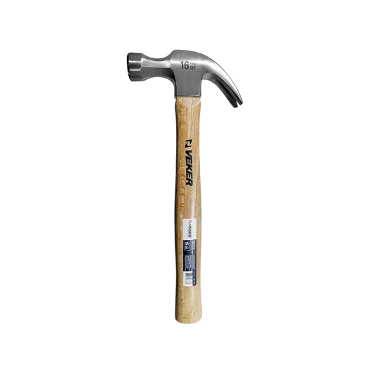 Martillo 16 oz curvo cabo de madera Veker 12310