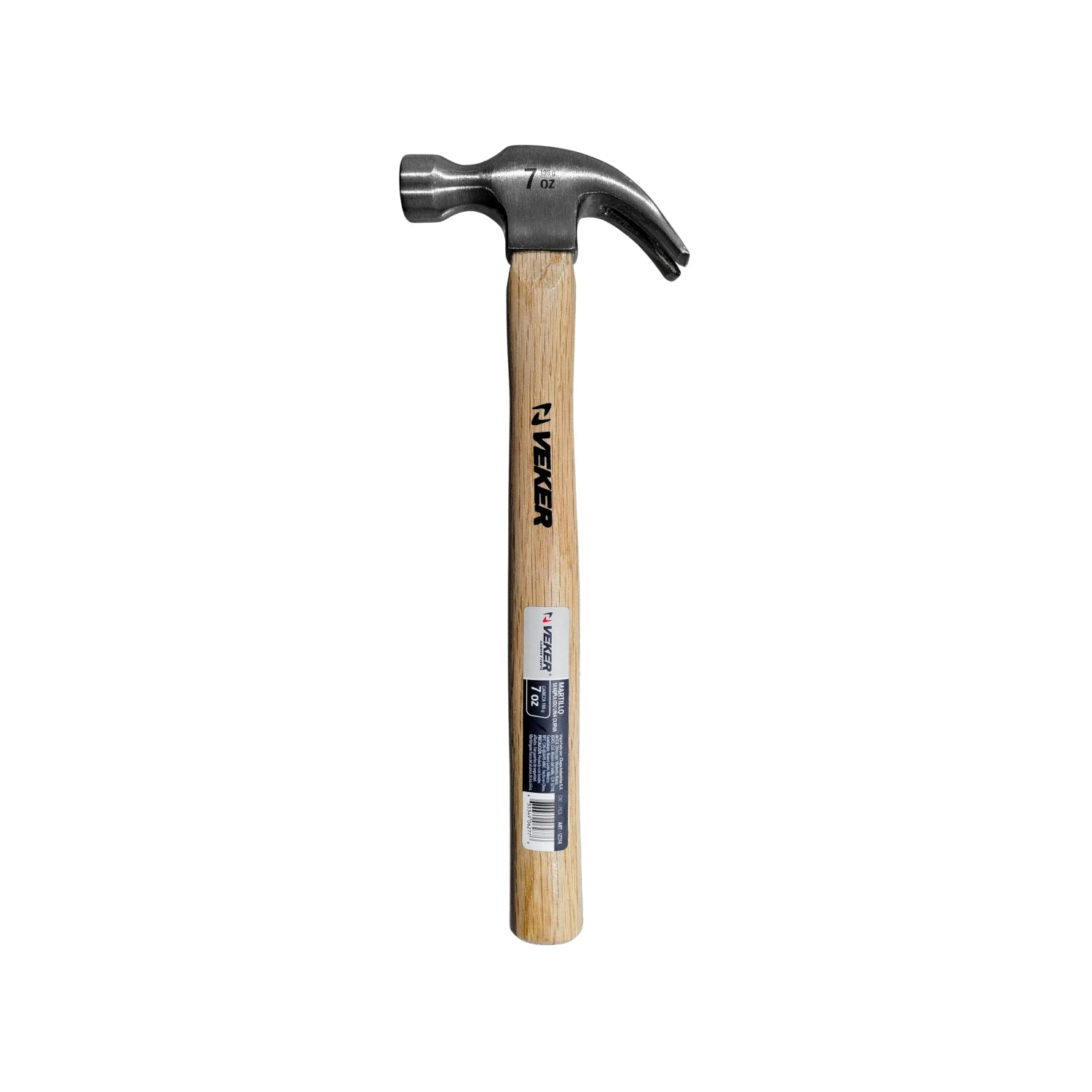Martillo 7 oz curvo cabo de madera VEKER