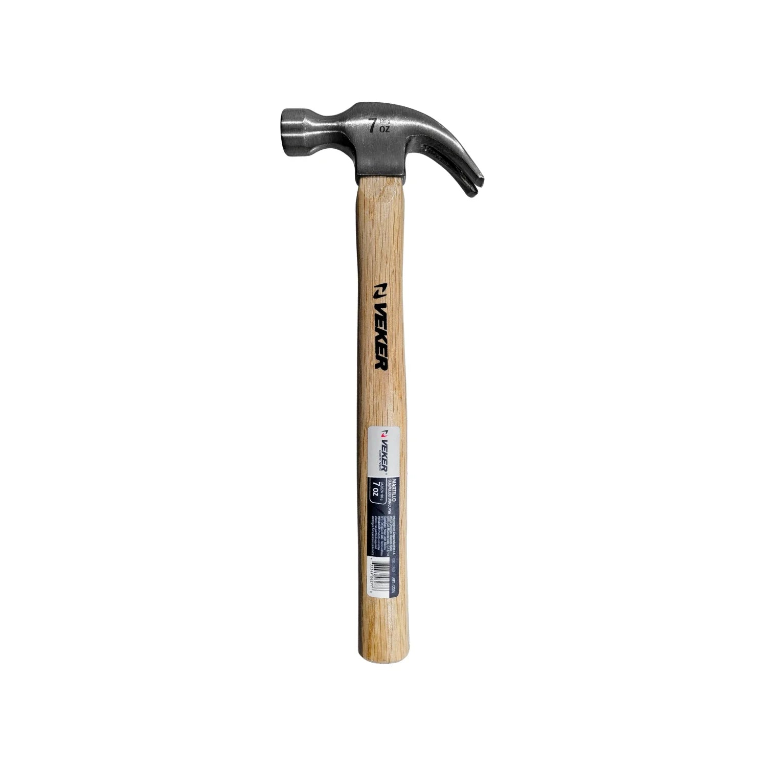 Martillo 7 oz curvo cabo de madera Veker 12314