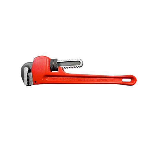 Llave Stilson industrial roja Veker 12 pulgadas (305mm) con mordaza ajustable y dientes de agarre