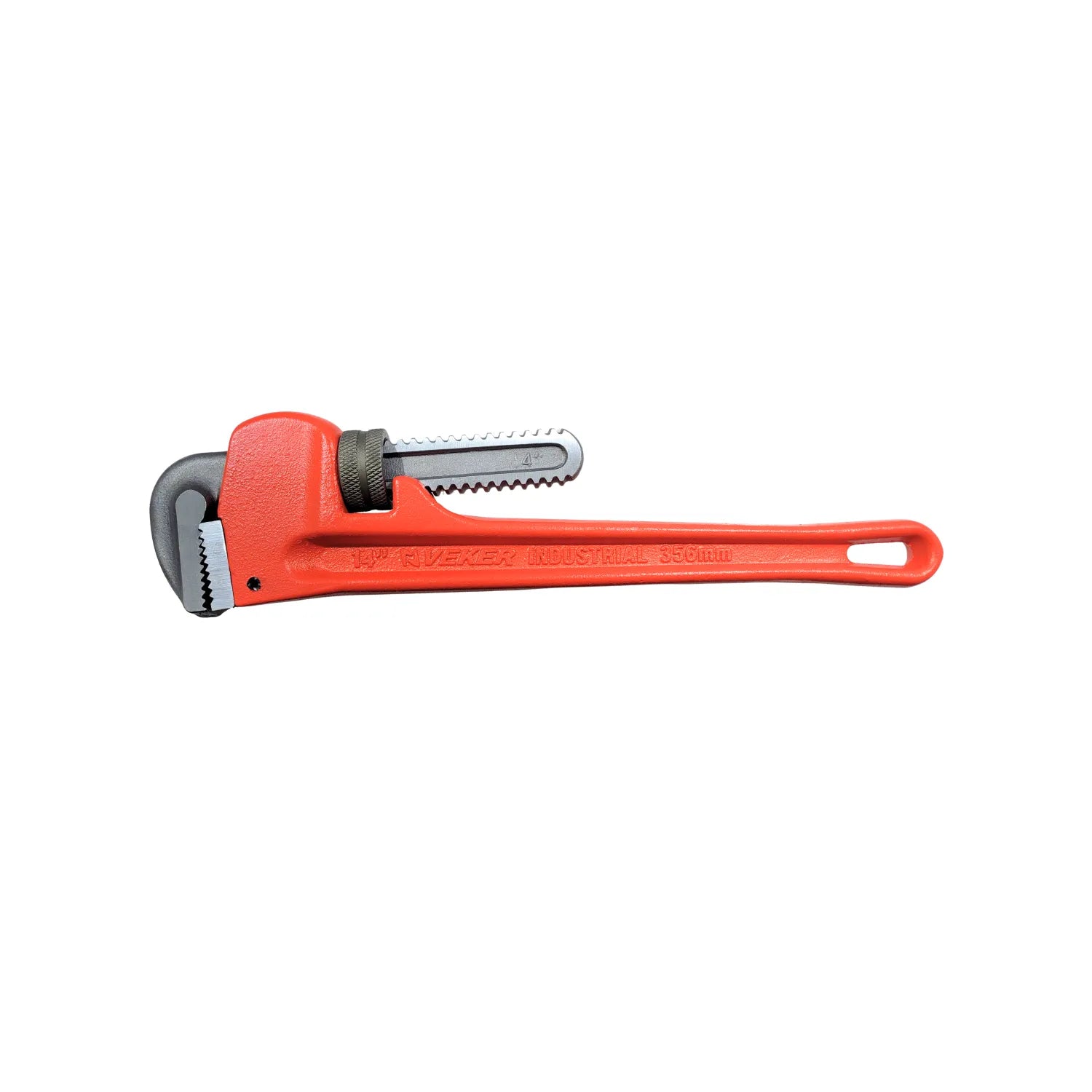 Llave Stillson industrial Riveker de 14 pulgadas 356mm roja para plomería profesional
