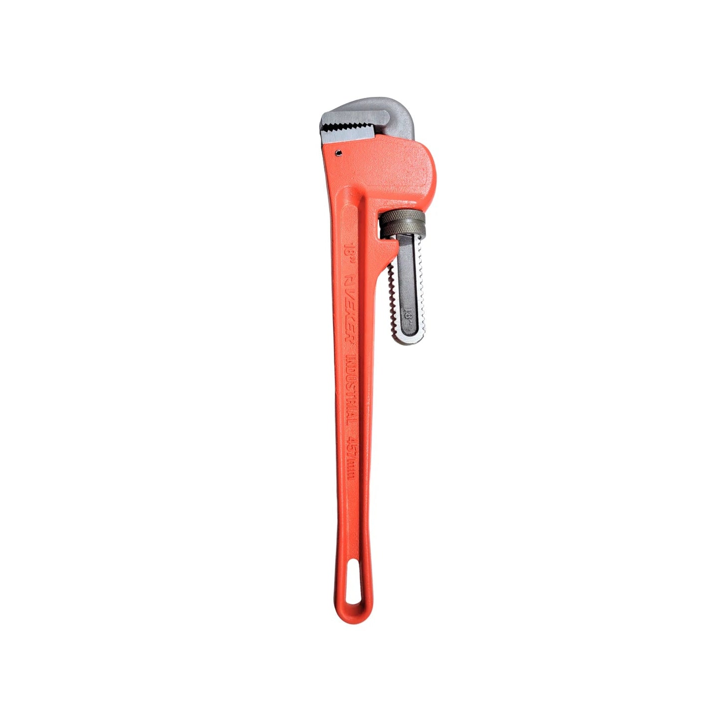 Llave Stilson Veker industrial 18 pulgadas (457mm) naranja para tuberías, herramienta manual de fontanería