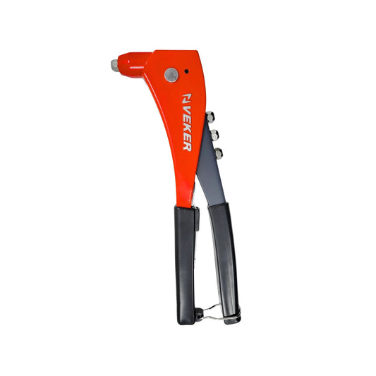 Remachadora manual VEKER naranja y negra 10 pulgadas para fijación de remaches