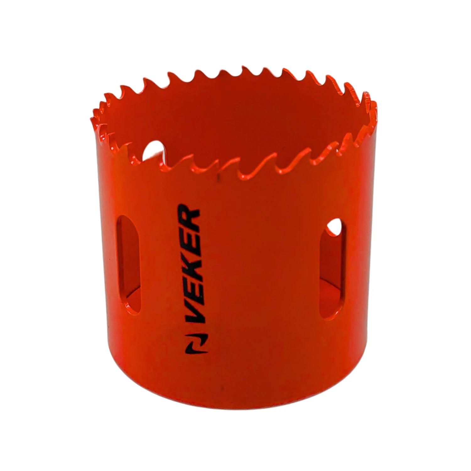 Corta círculos bimetal Veker 2 1/8" naranja, sierra copa para perforar madera y metal.