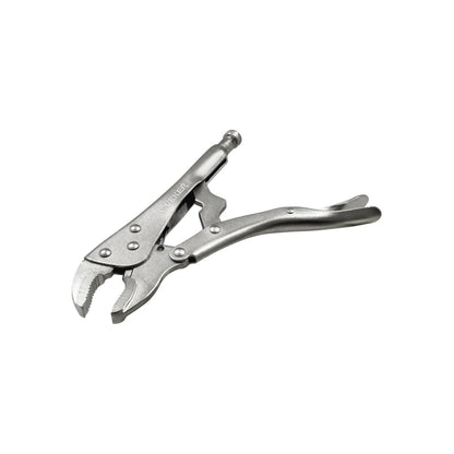 Pinza de presión Veker 10 pulgadas con mordaza curva, herramienta de metal para sujeción robusta