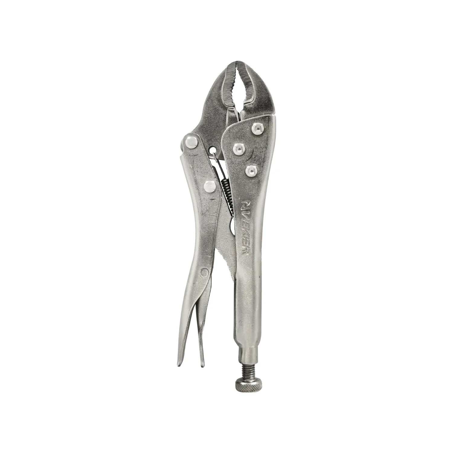 Pinza de presión 7" curva Veker 12281