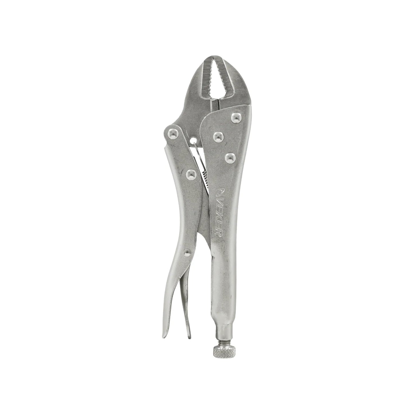 Pinza de presión Veker 10 pulgadas recta de acero, herramienta ajustable para agarre firme y sujeción profesional.