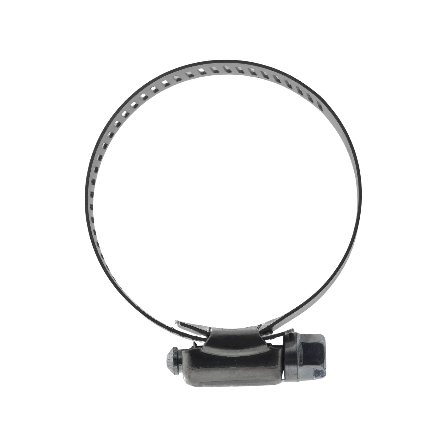 Abrazadera sin fin metálica para mangueras, banda perforada con tornillo hexagonal, sujetador ajustable.