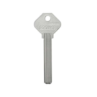 Llave virgen Dexter DEX-PHI13 para cerradura de puntos de alta seguridad acabado niquelado plata
