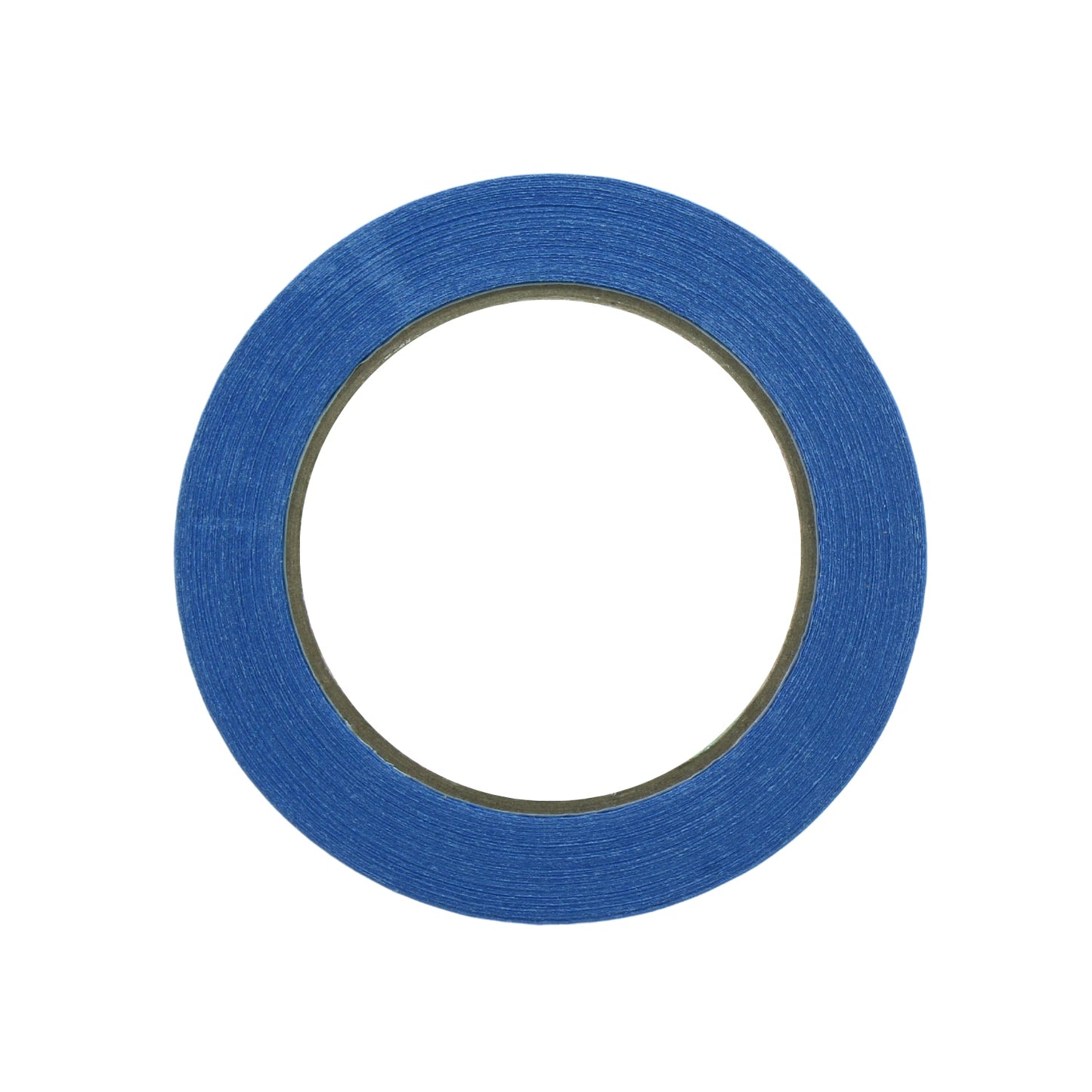 Cinta de enmascarar azul profesional, rollo de cinta adhesiva para pintura y protección en trabajos de ferretería.