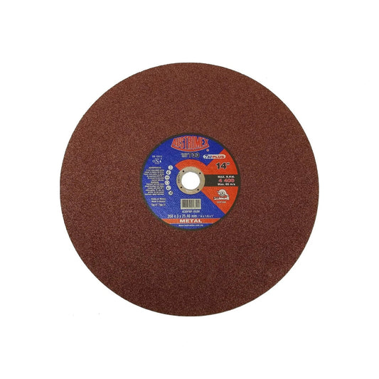 Disco de corte para metal Austromex 14 pulgadas 350x3mm 733 PLUS abrasivo marrón para tronzadora