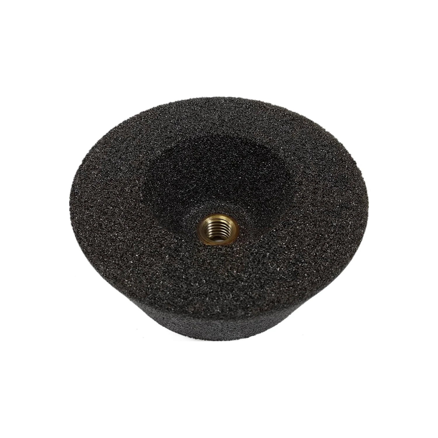 Esmeril de copa abrasivo negro para desbaste de concreto, grano 60, con rosca de montaje